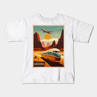 Arizona Vintage Travel Art Poster Kids T-Shirt